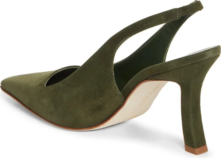 Moirasli Pointed Toe Slingback Pump - Image 2