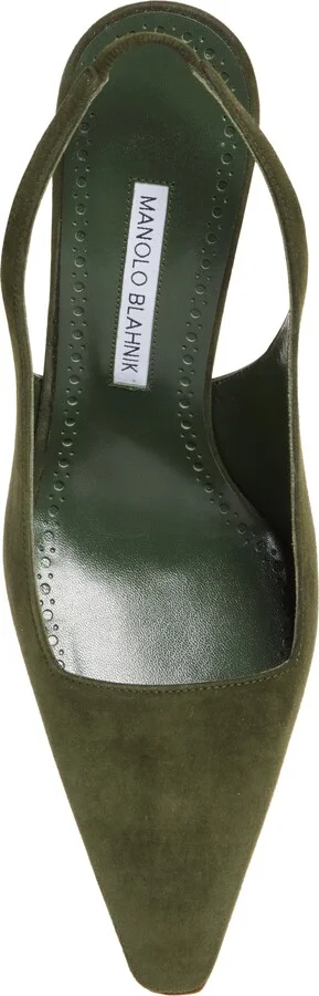 Moirasli Pointed Toe Slingback Pump - Image 5