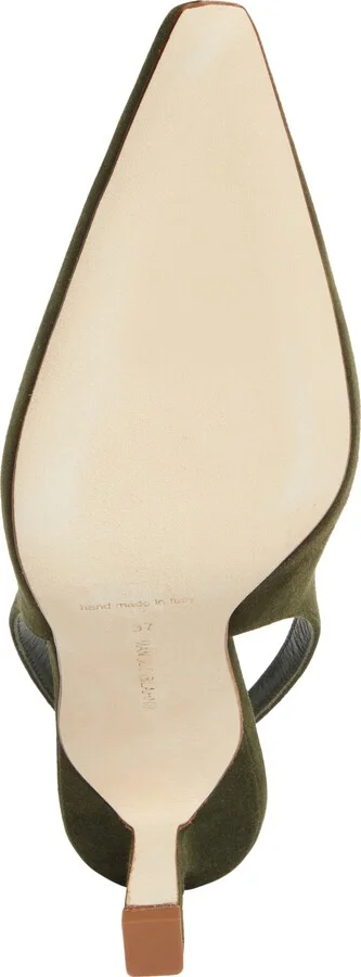 Moirasli Pointed Toe Slingback Pump - Image 6
