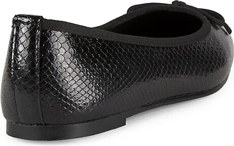 Molly Bow Snakeskin Embossed Ballet Flats - Image 3
