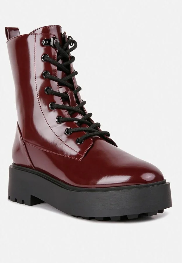 Molsh Faux Leather Ankle Biker Boots - Image 2