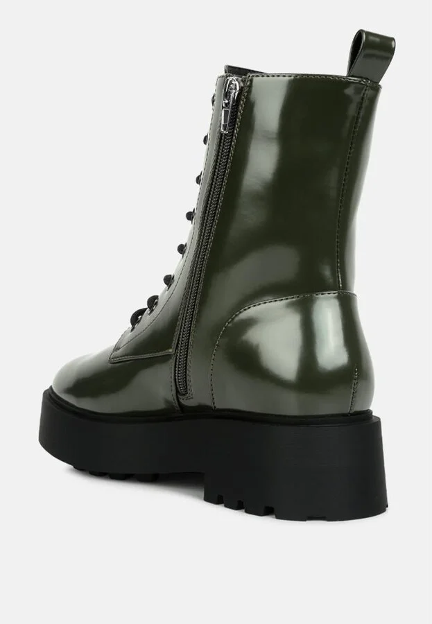 Molsh Faux Leather Ankle Biker Boots - Image 7
