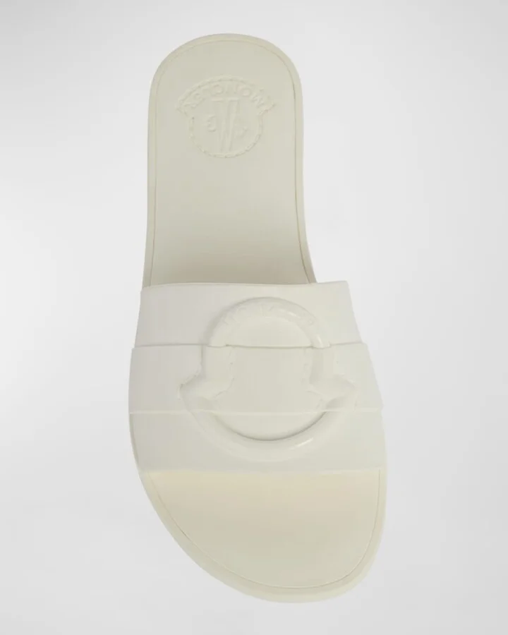 Mon Rubber Logo Flat Slide Sandals - Image 2