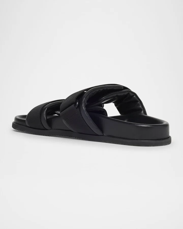 Mon Summer Leather Crisscross Sandals - Image 3