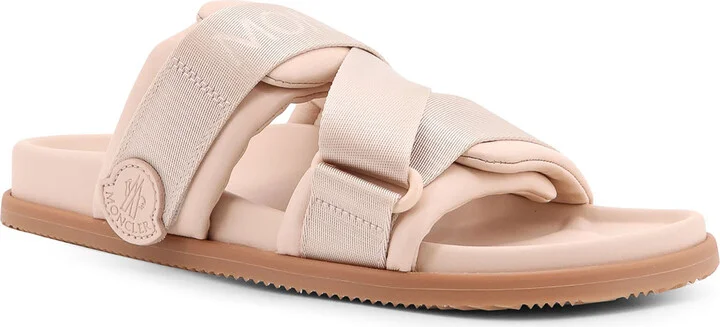 Mon Summer Leather Sandals With Nylon Details - Image 2