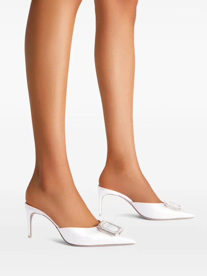 Mona 70mm leather mules - Image 2