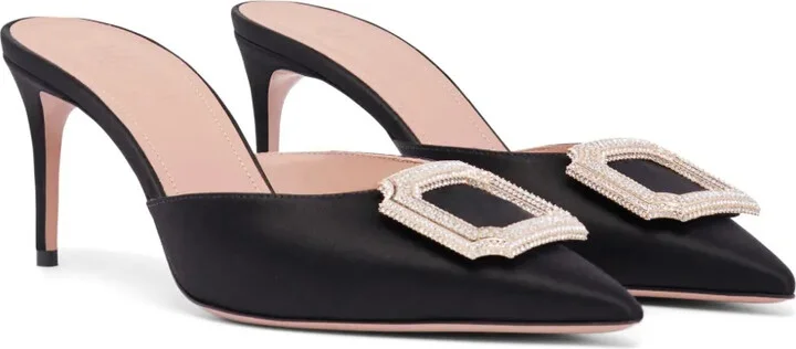 Mona 70mm satin mules - Image 2