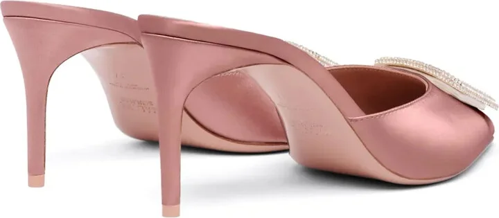Mona 70mm satin mules - Image 3