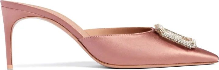Mona 70mm satin mules