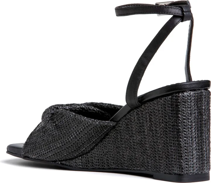 Mona Raffia Wedge Sandal - Image 3