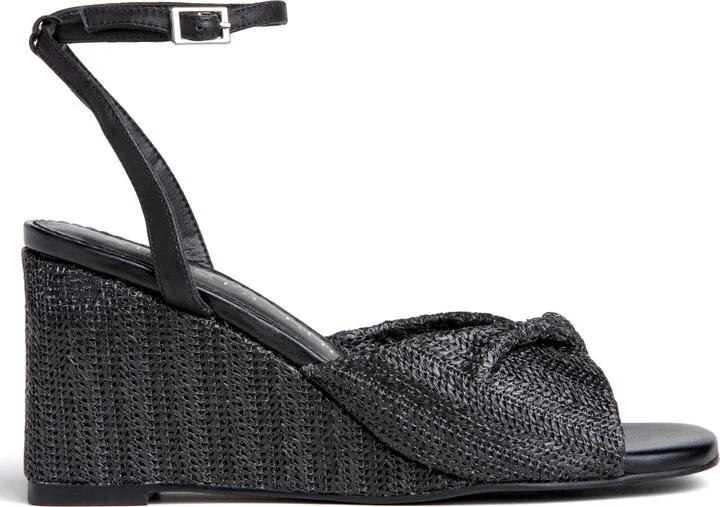 Mona Raffia Wedge Sandal