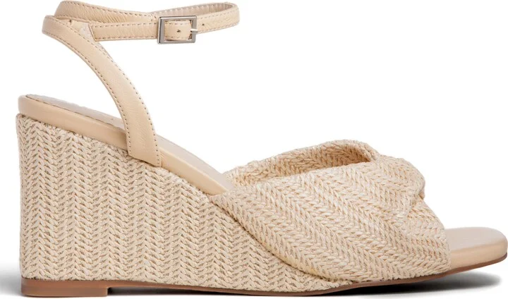 Mona Raffia Wedge Sandal