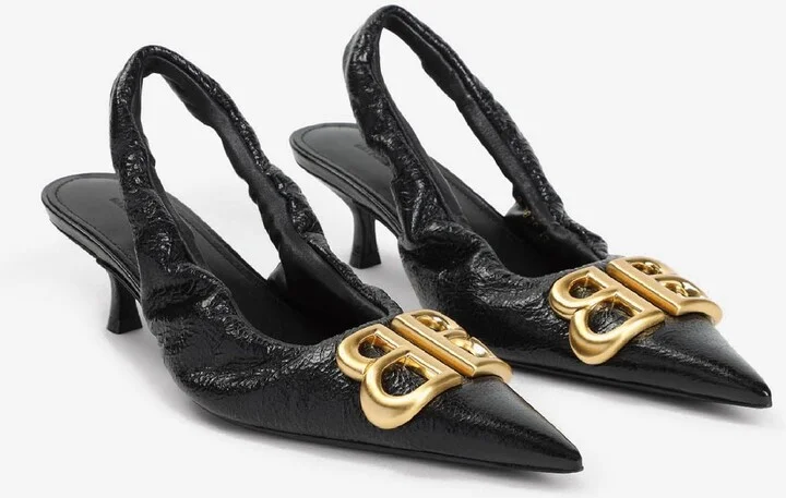 Monaco 50 Slingback Leather Pumps - Image 2