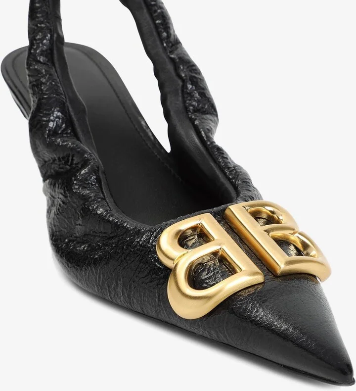 Monaco 50 Slingback Leather Pumps - Image 3