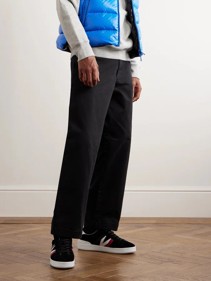 Monaco M Leather-Trimmed Suede Sneakers - Image 2