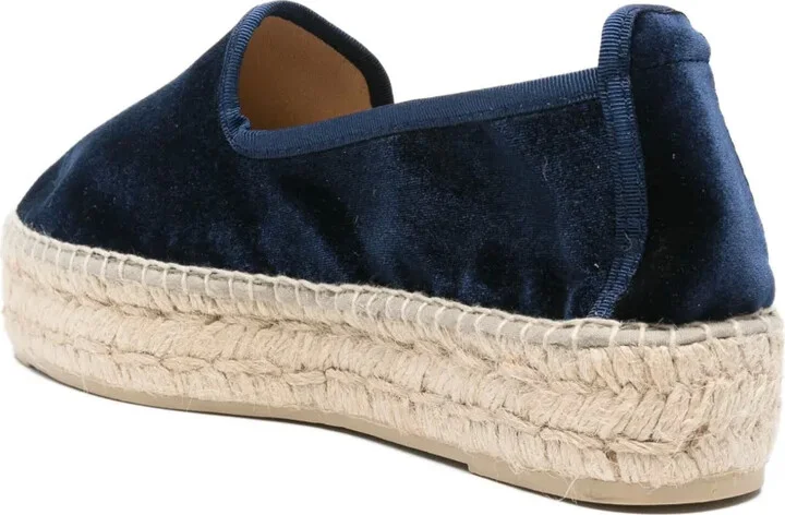 Monaco velvet platform espadrilles - Image 3