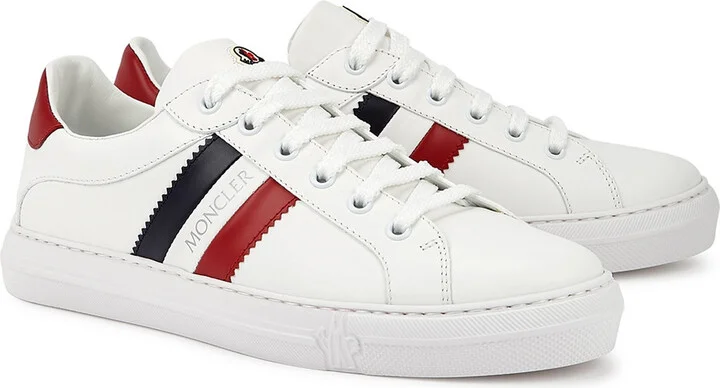 Moncler Ariel White Leather Sneakers - Image 3