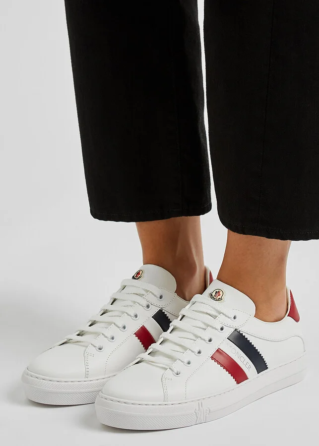 Moncler Ariel White Leather Sneakers - Image 5