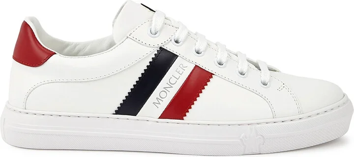 Moncler Ariel White Leather Sneakers