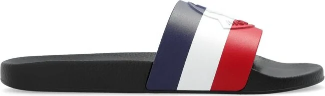 Moncler Basile Logo Embossed Slides