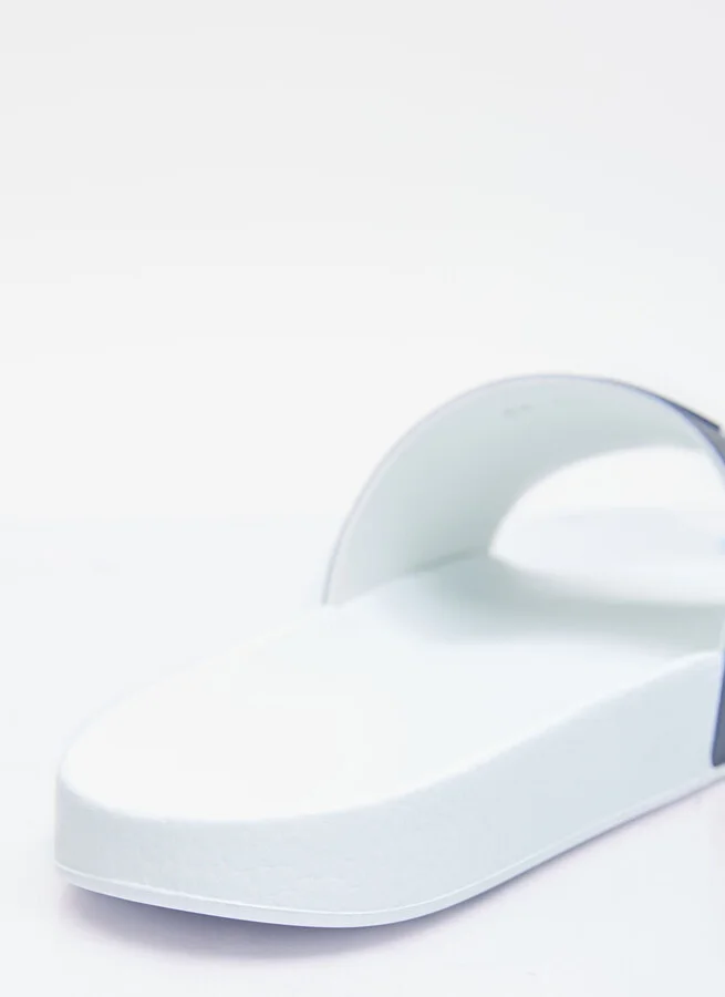 Moncler Basile Logo Print Slides - Man Slides White Eu - 40 - Image 5