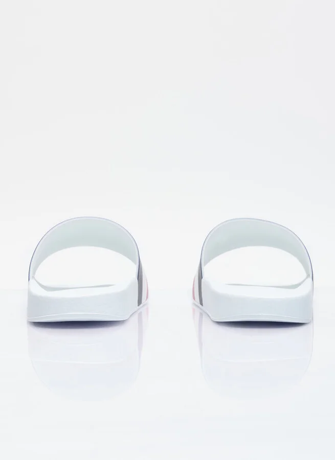Moncler Basile Logo Print Slides - Man Slides White Eu - 40 - Image 6
