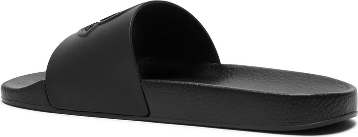 Moncler Basile Logo Rubber Sliders - Image 2