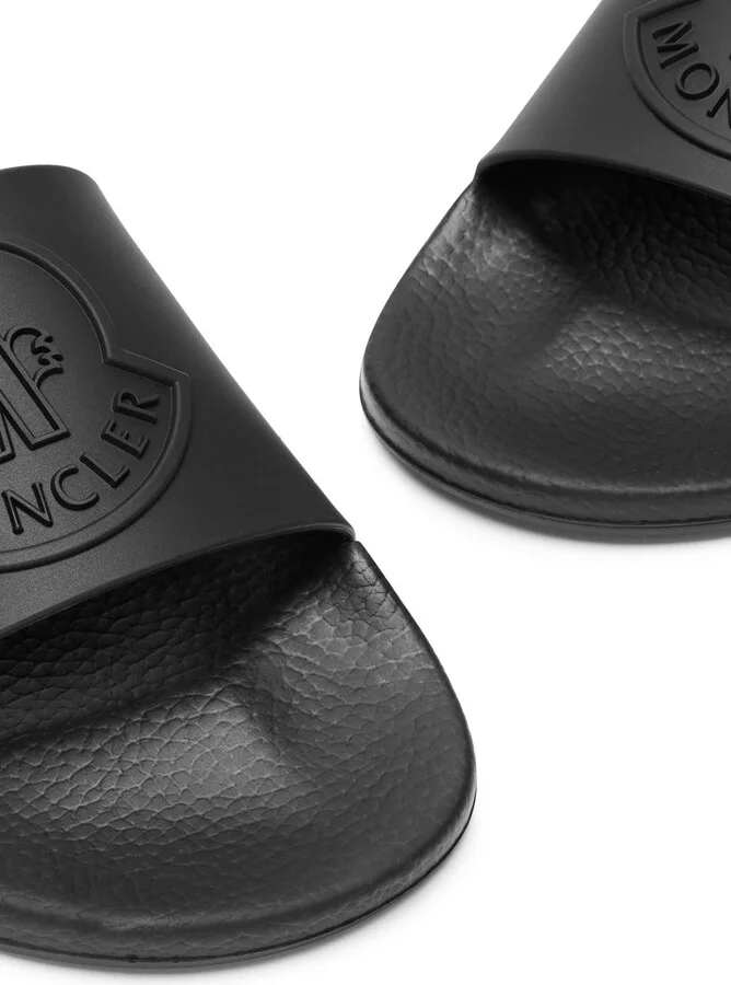 Moncler Basile Logo Rubber Sliders - Image 3