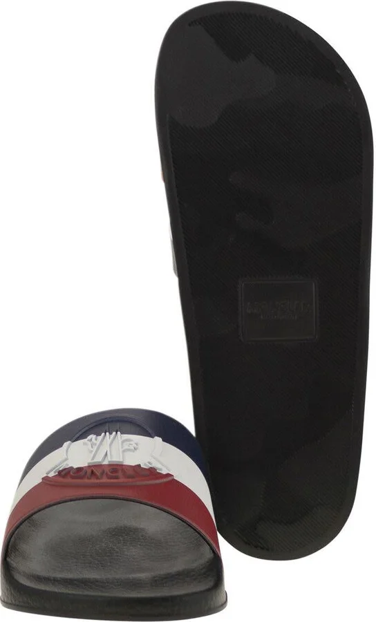 Moncler Basile - Rubber Slides With Logo - Image 5