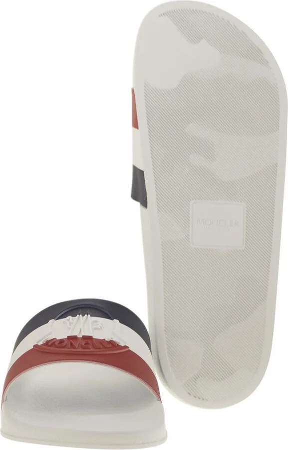 Moncler Basile - Rubber Slides With Logo - Image 5