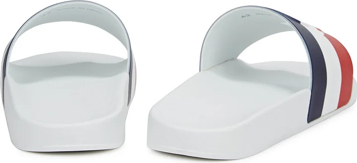 Moncler Basile Striped Rubber Sliders - Image 2