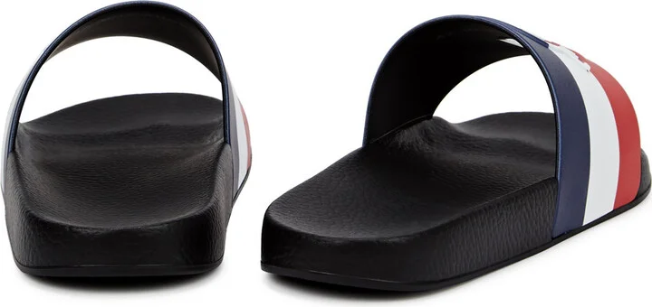 Moncler Basile Striped Rubber Sliders - Image 7