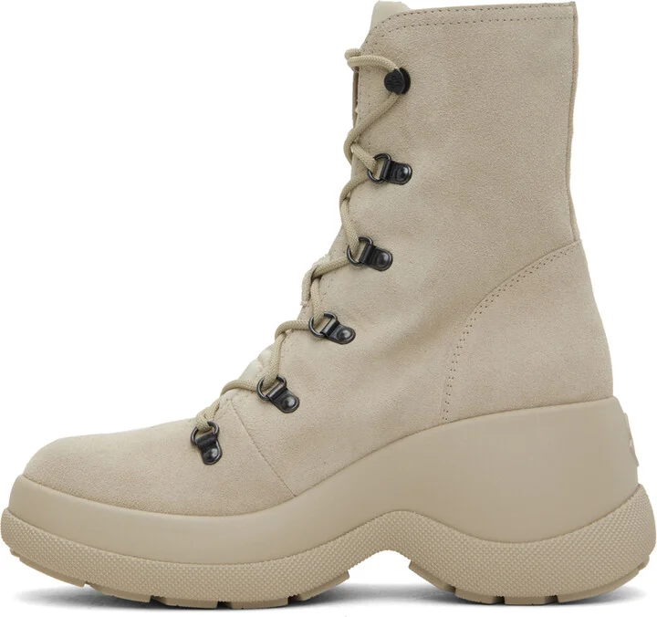 Moncler Beige Resile Trek Boots - Image 3