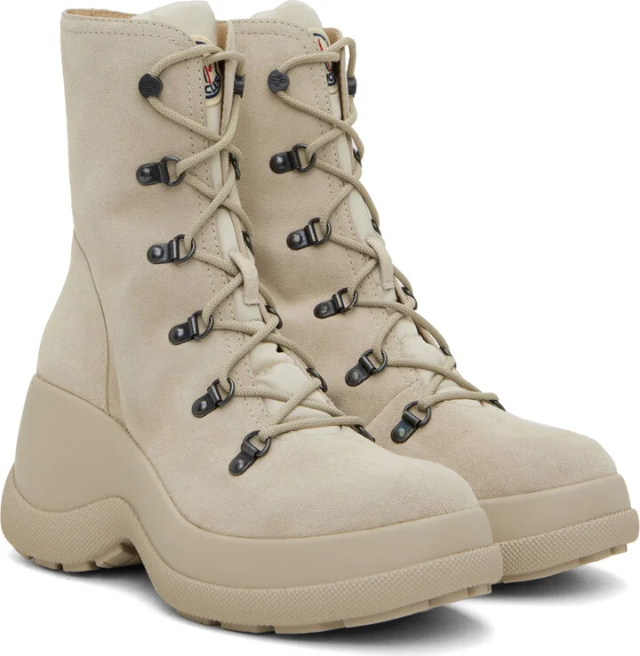 Moncler Beige Resile Trek Boots - Image 4