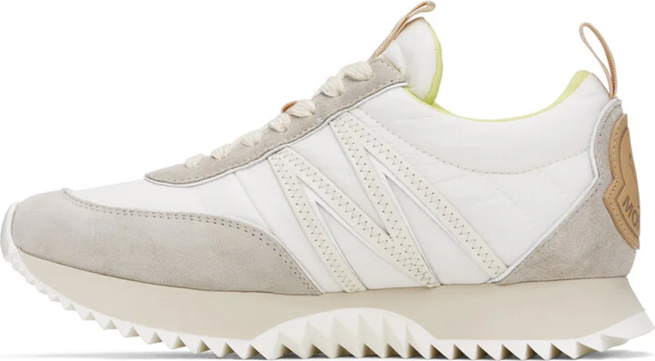 Moncler Beige & White Pacey Sneakers - Image 3