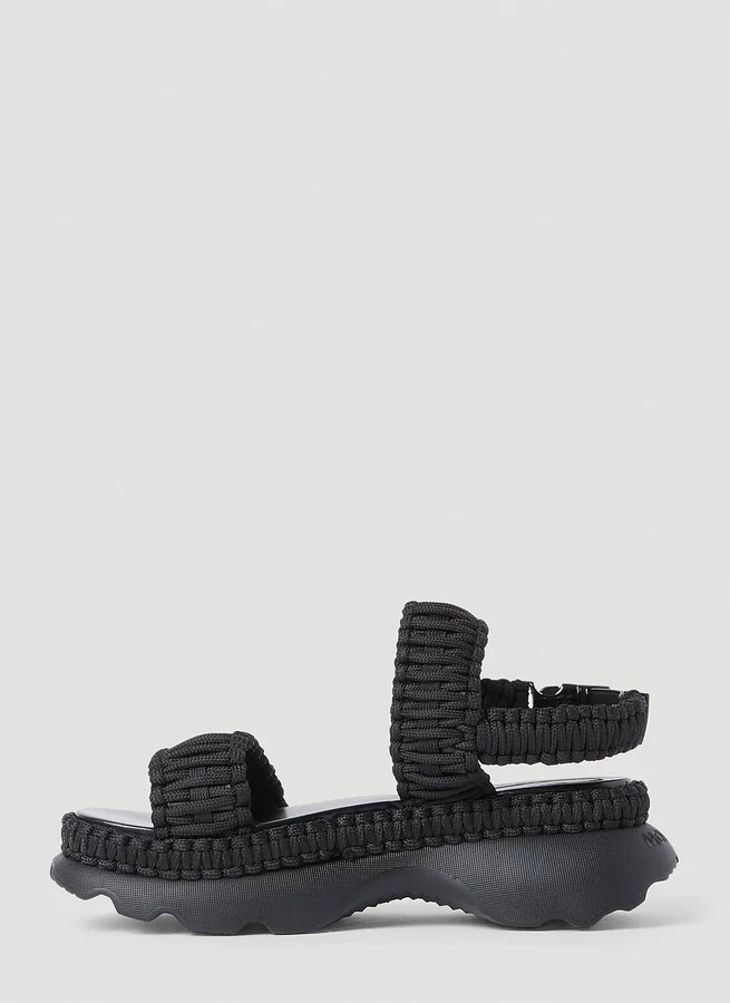 Moncler Belay Woven Sandals - Woman Sandals Black Eu - 40 - Image 3