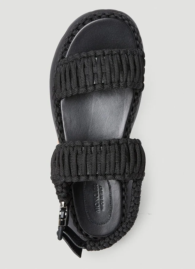 Moncler Belay Woven Sandals - Woman Sandals Black Eu - 40 - Image 8