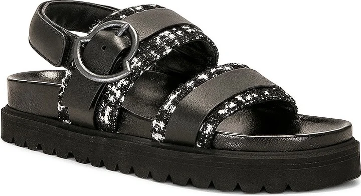 Moncler Bell Buckle Sandal in Black - Image 2