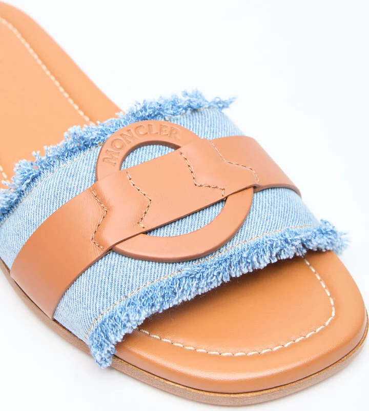 Moncler Bell Slides - Woman Slides Blue Eu - 36 - Image 2
