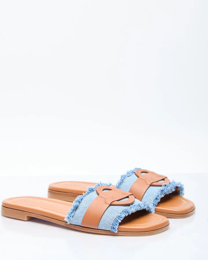Moncler Bell Slides - Woman Slides Blue Eu - 36 - Image 3