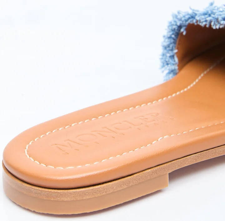 Moncler Bell Slides - Woman Slides Blue Eu - 36 - Image 5