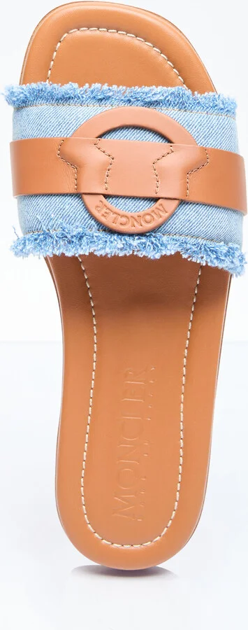 Moncler Bell Slides - Woman Slides Blue Eu - 36 - Image 7