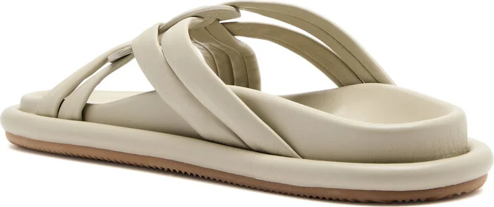 Moncler Bell Woven Leather Sliders - Image 2