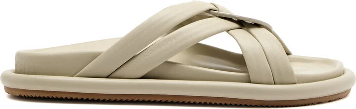 Moncler Bell Woven Leather Sliders