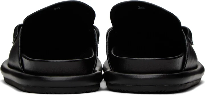Moncler Black Bell Mules - Image 2