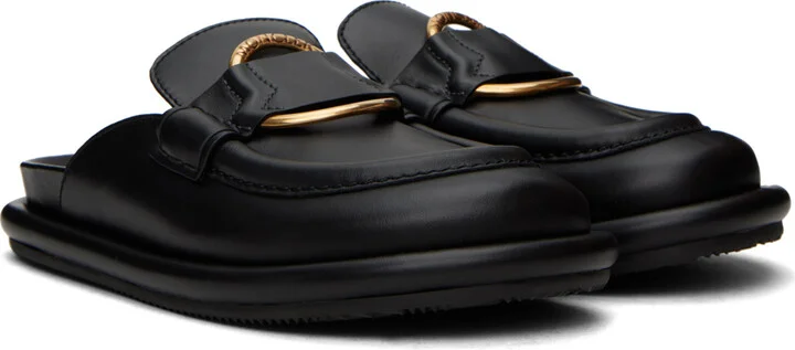 Moncler Black Bell Mules - Image 4