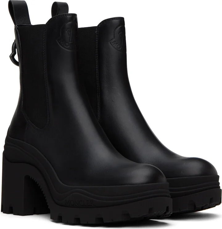 Moncler Black Envile Ankle Boots - Image 4
