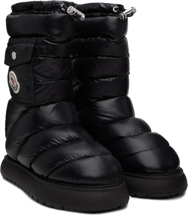Moncler Black Gaia Down Boots - Image 4