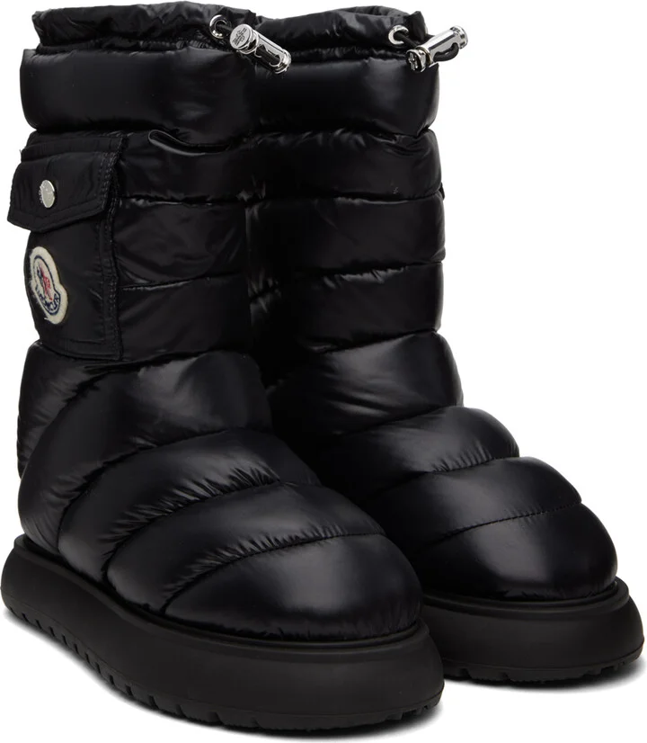 Moncler Black Gaia Down Boots - Image 4