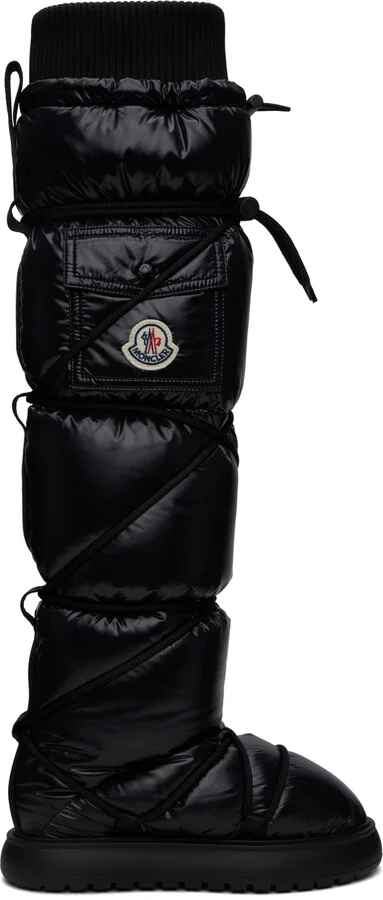 Moncler Black Gaia Pocket Boots